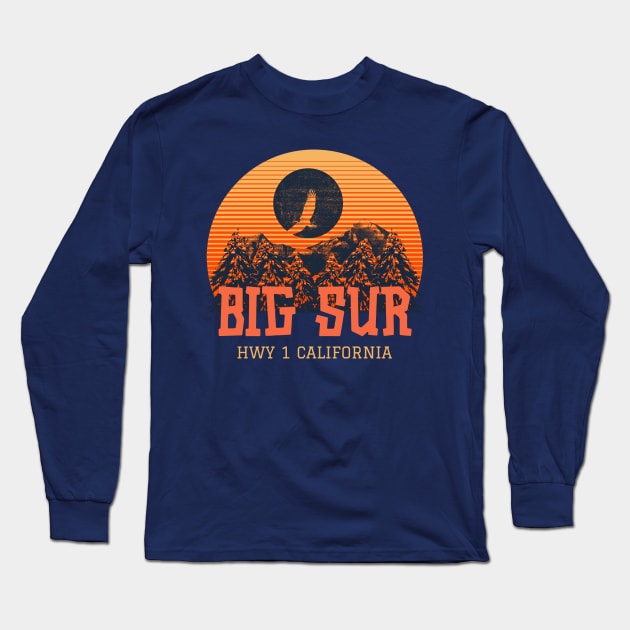 Highway 1 Long Sleeve T-Shirt by Big Sur California 